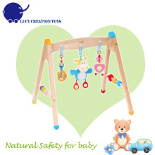 Neue umweltfreundliche Sicherheit hölzernes Säuglingsbaby Spielzeug-Spiel-Tätigkeits-Gymnastik